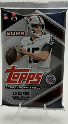 2026 Topps Flagship NFL - Mega Box Single Pack - 1 Pack - 15 Cards