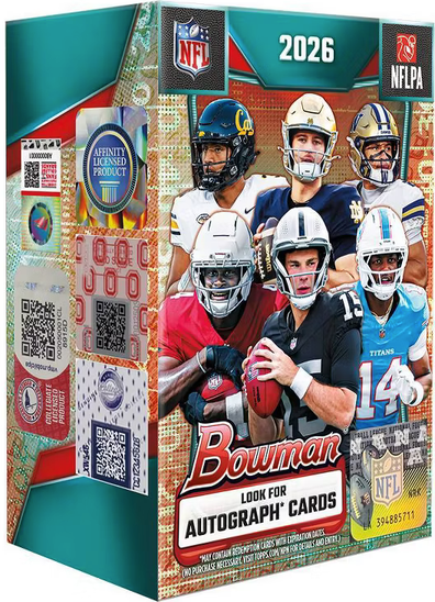2026 Topps NFL Bowman Football Trading Card Value Box