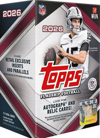 2026 Topps NFL Flagship Football Trading Card Value Box