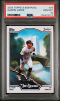 2025 Topps x Bob Ross: The Joy of Baseball Aaron Judge #34 (PSA 10 Gem Mint)