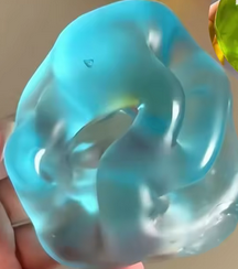 Blue Coconut Squishy Stress Ball Soft Fidget Sensory Toy