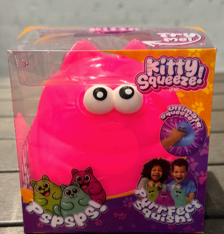 Brand New Kitty Squeeze Squishy Toy Jumbo Stress And Anxiety Relief! Pink