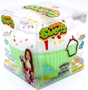 Cupcake Squishy Toy 🧁 Squeezee Sensory toy NEW Sealed Birthday gift green