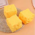 Giant Cube Cheese Squeeze Toy