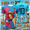 Luffy Blue/Pink soccer Jersey