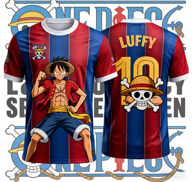 Luffy Red/Blue Soccer Jersey