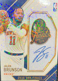 Jalen Brunson 2026 NBA Finals New York Knicks Championship Commemorative Custom Card - Facsimile Auto (Disco Glitter Refractor)