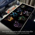 Neon Chalk Eeveelutions Extended Gaming Desk Mat