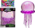 Jellyfish Squish Stress Toy – Purple Translucent Glitter Fidget (NeeDoh Style Replicated Packaging)