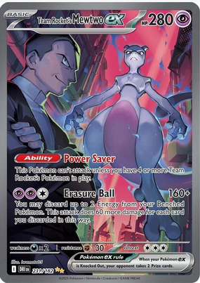 Team Rocket's Mewtwo ex - 231/182 - SV10: Destined Rivals (DRI)