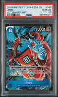 2026 One Piece TCG: The Azure Sea's Seven Jinbe #OP14-049 (Alternate Art) - PSA 10 Gem Mint